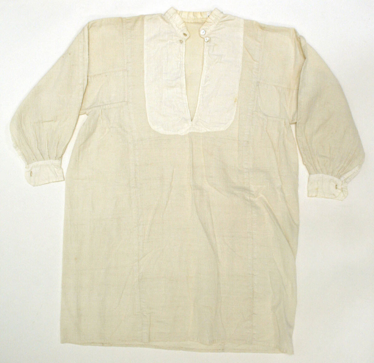 Ensemble, wool, silk, cotton, leather, metal