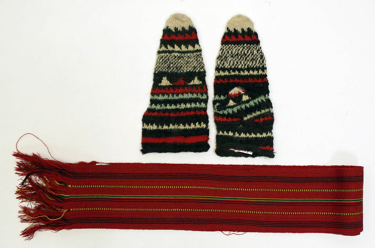 Ensemble, wool, cotton, silk, ramie, leather