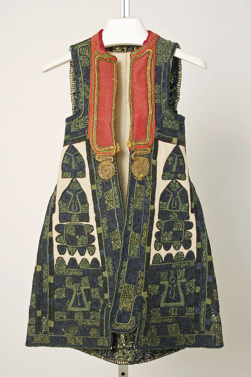 Ensemble, wool, leather, metal, cotton, silk, Greek (Attic)