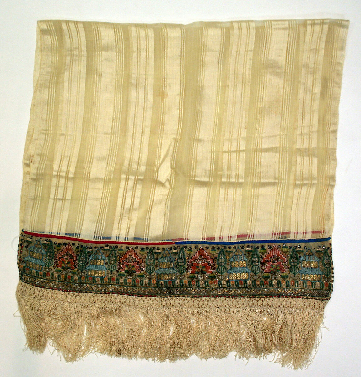 Ensemble, wool, leather, metal, cotton, silk, Greek (Attic)