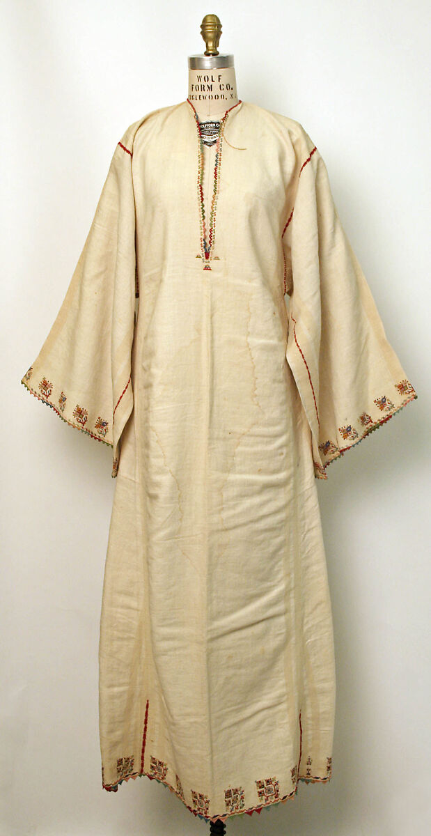 Dress, cotton, silk, Greek 