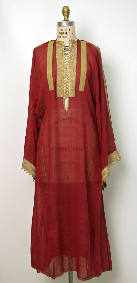 Underdress, silk, metal thread, Greek 