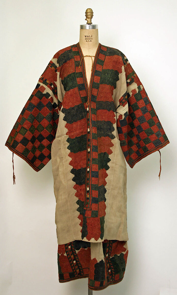 Ensemble, silk, linen, Greek 