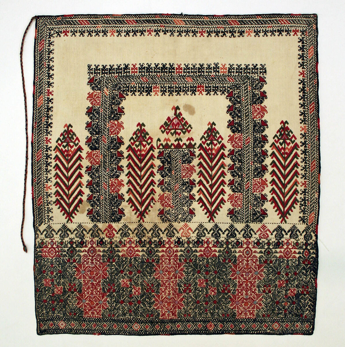 Apron, cotton, wool, Greek 