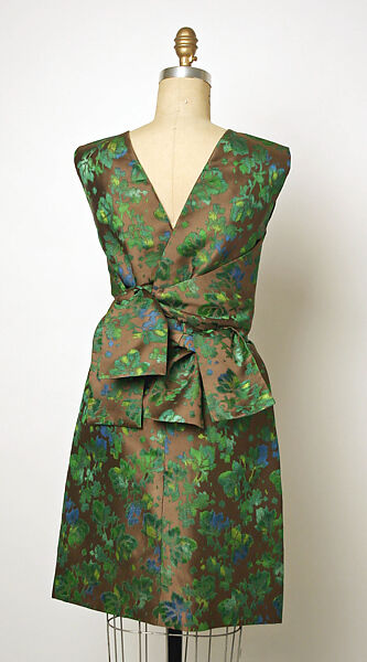 Cocktail dress, House of Balenciaga (French, founded 1937), silk, French