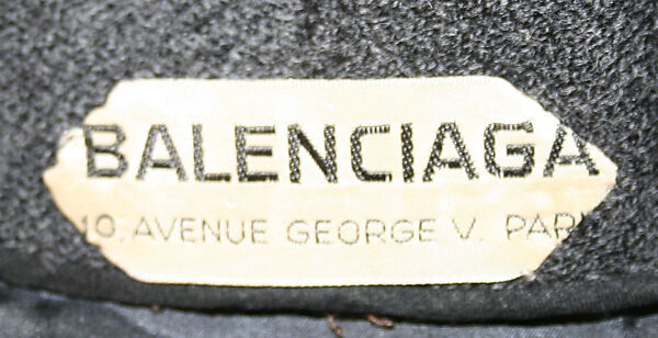 Dress, House of Balenciaga (French, founded 1937), (a) wool; (b) leather, plastic (vinyl), French