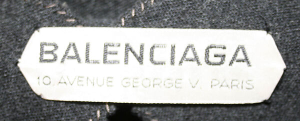 Dress, House of Balenciaga (French, founded 1937), wool, French