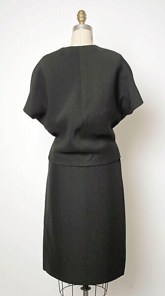 Cocktail dress, House of Balenciaga (French, founded 1937), wool, French