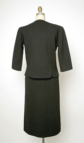 Ensemble, House of Balenciaga (French, founded 1937), wool, French