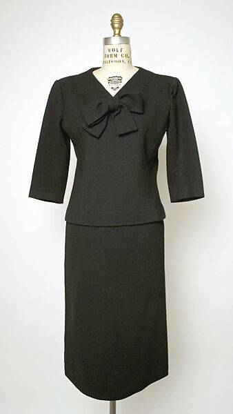 Ensemble, House of Balenciaga (French, founded 1937), wool, French