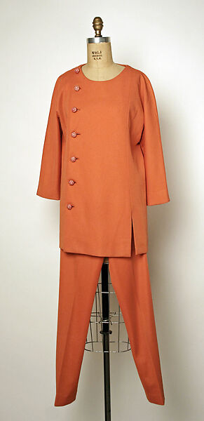 Pantsuit, House of Balenciaga (French, founded 1937), silk, French 