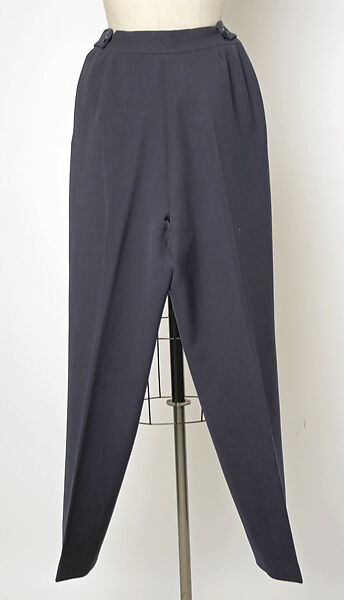 Trousers, House of Balenciaga (French, founded 1937), wool, French