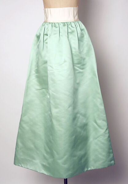 Evening ensemble, (a–d) House of Balenciaga (French, founded 1937), silk; (a-d) glass beading, metallic thread, French