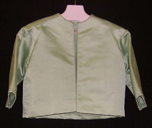 Evening ensemble, (a–d) House of Balenciaga (French, founded 1937), silk; (a-d) glass beading, metallic thread, French