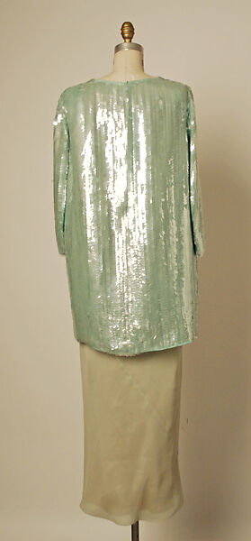 Evening dress, House of Balenciaga (French, founded 1937), silk, plastic, French