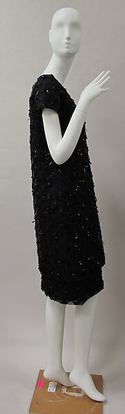 Evening dress, House of Balenciaga (French, founded 1937), silk, plastic, French