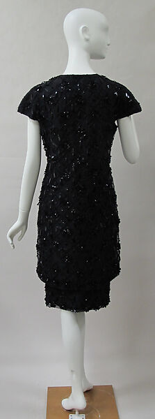 Evening dress, House of Balenciaga (French, founded 1937), silk, plastic, French