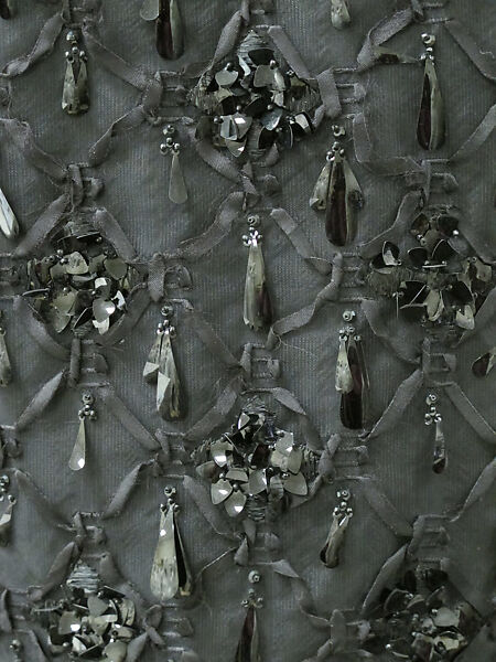 Evening dress, House of Balenciaga (French, founded 1937), silk, plastic, French