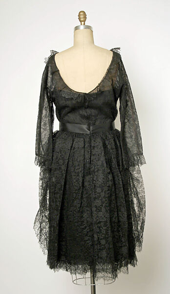 Cocktail dress, House of Balenciaga (French, founded 1937), synthetic fiber, silk, French