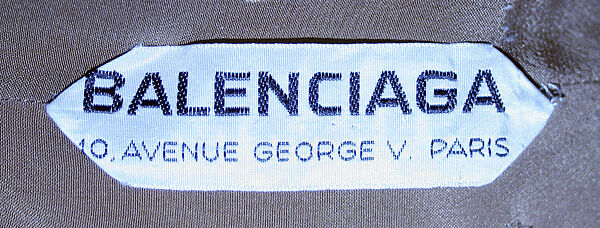 Evening dress, House of Balenciaga (French, founded 1937), cotton, French