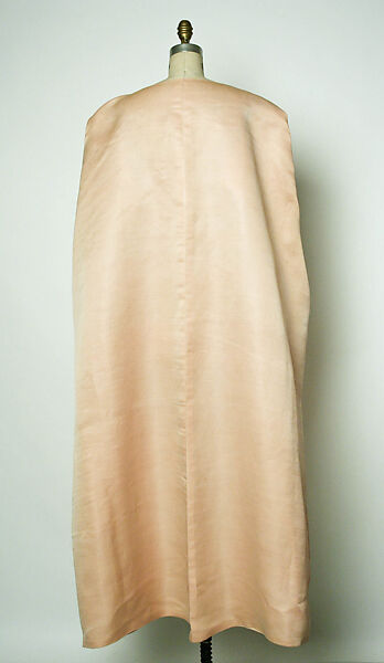 Evening coat, House of Balenciaga (French, founded 1937), silk, Spanish