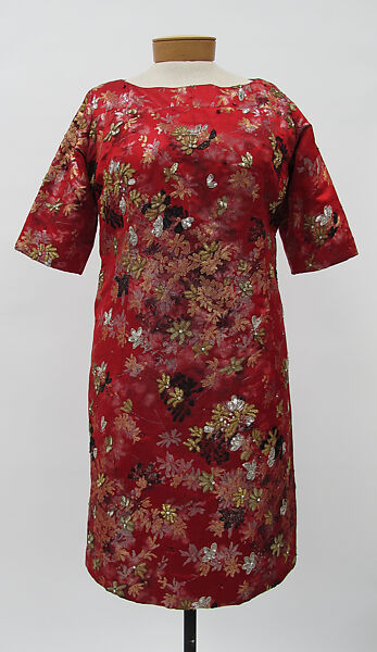 Evening ensemble, House of Balenciaga (French, founded 1937), silk, French