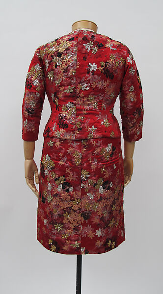 Evening ensemble, House of Balenciaga (French, founded 1937), silk, French