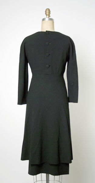 Dress, House of Balenciaga (French, founded 1937), wool, French