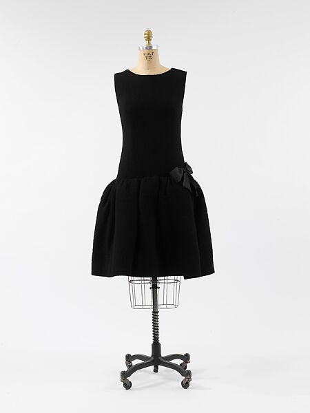 Cocktail dress, House of Balenciaga (French, founded 1937), wool, French 