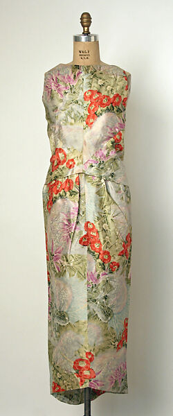 Evening ensemble, House of Balenciaga (French, founded 1937), silk, French