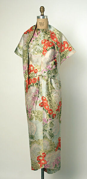 Evening ensemble, House of Balenciaga (French, founded 1937), silk, French 