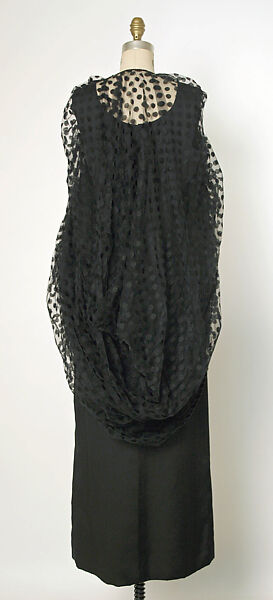 Evening ensemble, House of Balenciaga (French, founded 1937), silk, nylon (probably), French