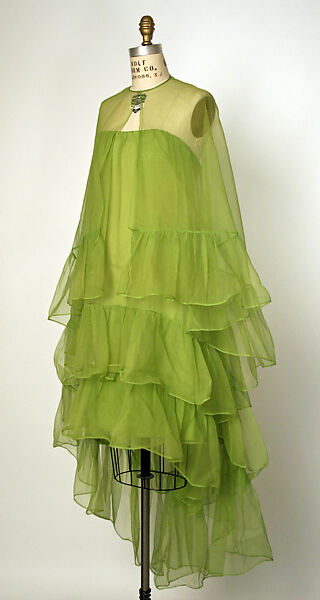 Cocktail ensemble, House of Balenciaga (French, founded 1937), silk, French 