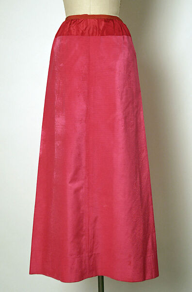 Evening dress, silk, French