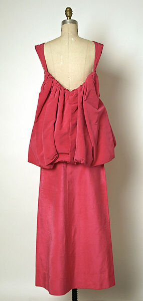 Evening dress, silk, French