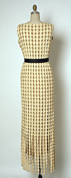 Evening dress, House of Balenciaga (French, founded 1937), cotton, silk, French