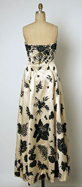 Evening ensemble, House of Balenciaga (French, founded 1937), silk, French