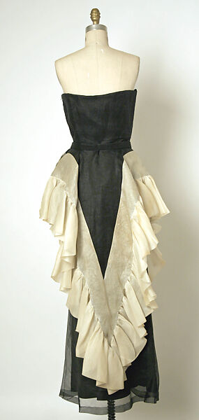 Evening ensemble, House of Balenciaga (French, founded 1937), cotton, French