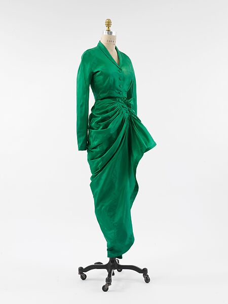 Balenciaga evening store dress green