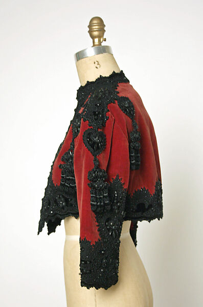 Evening bolero, House of Balenciaga (French, founded 1937), silk, cotton, wool, beading, French