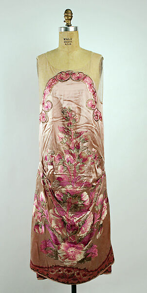 Evening dress, Callot Soeurs (French, active 1895–1937), silk, silver thread, French 