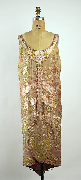 Evening dress, Callot Soeurs (French, active 1895–1937), silk, metallic, French 