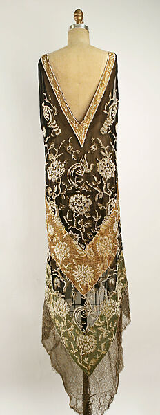 Dress, Callot Soeurs (French, active 1895–1937), silk, metallic, French