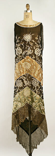 Dress, Callot Soeurs (French, active 1895–1937), silk, metallic, French