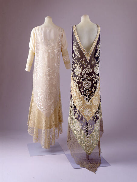 Dress, Callot Soeurs (French, active 1895–1937), silk, metallic, French 