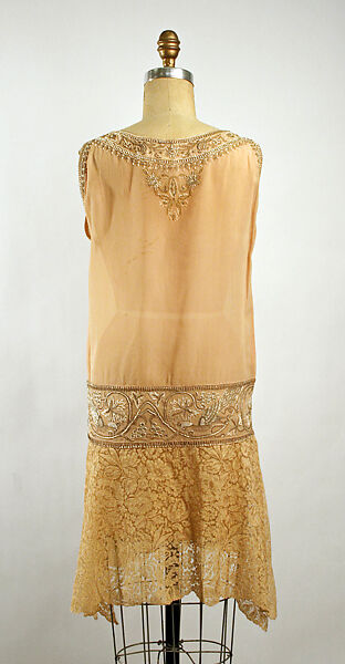 Dance dress, Callot Soeurs (French, active 1895–1937), silk, cotton, metallic thread, glass, French