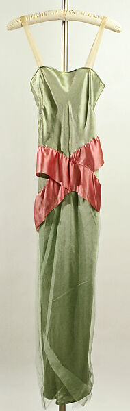 Evening dress, Callot Soeurs (French, active 1895–1937), silk, cotton, plastic, French 