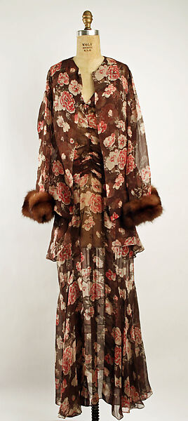 Ensemble, Callot Soeurs (French, active 1895–1937), silk, fur, French 