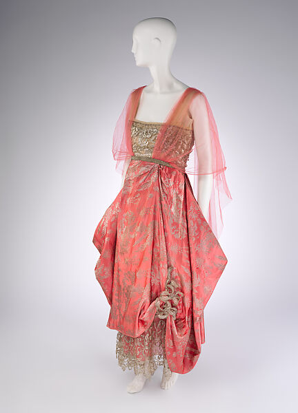 Evening dress, Callot Soeurs (French, active 1895–1937), silk, metallic, French