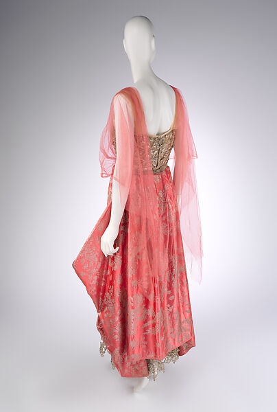 Evening dress, Callot Soeurs (French, active 1895–1937), silk, metallic, French